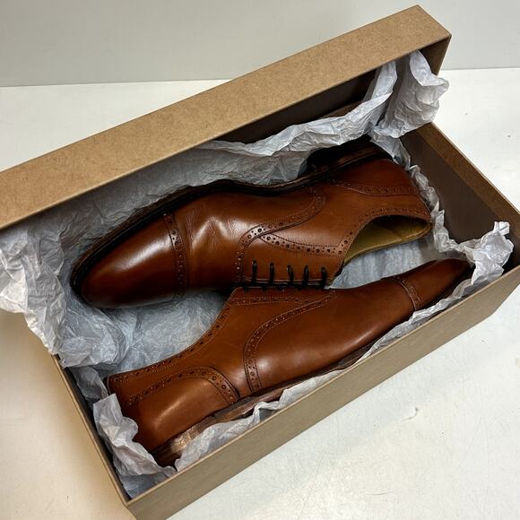 EXCELLENT Meermin Oxford Tan Antique Calf Goodyear welt 101513 UK 9.5 US 10.5 D main image 6